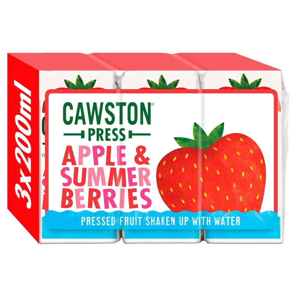 Cawston Press Apple & Summer Berries 3 x 200ml