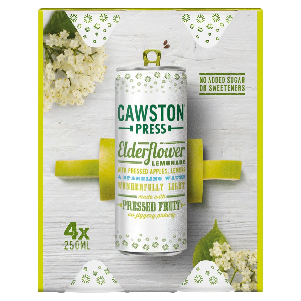 Cawston Press Elderflower Lemonade 4 x 250ml