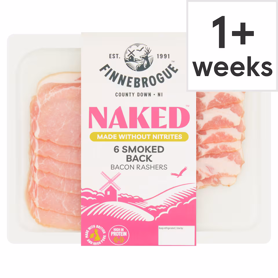 Finne Brogue Naked 6 Smoked Back Bacon 200G