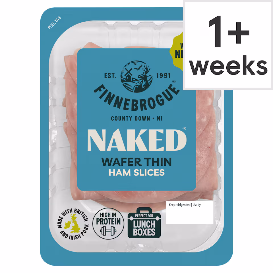 Finnebrogue Naked Wafer Thin Ham Slices 200g