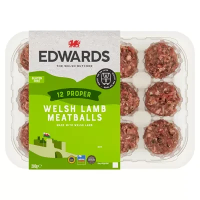 Edwards 12 Proper Welsh Lamb Meatballs 280g