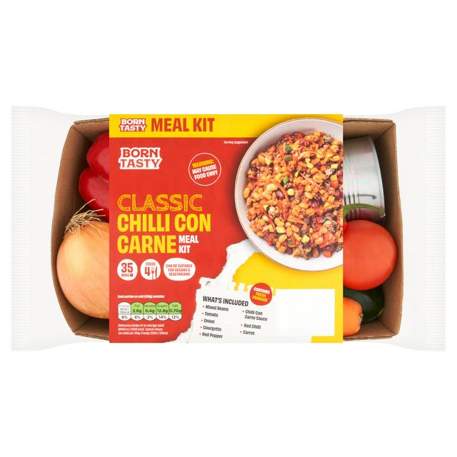 Born Tasty Classic Chilli Con Carne Meal Kit 1190g