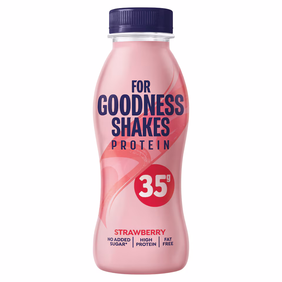 For Goodness Shakes Protein Strawberry Flavour 330ml