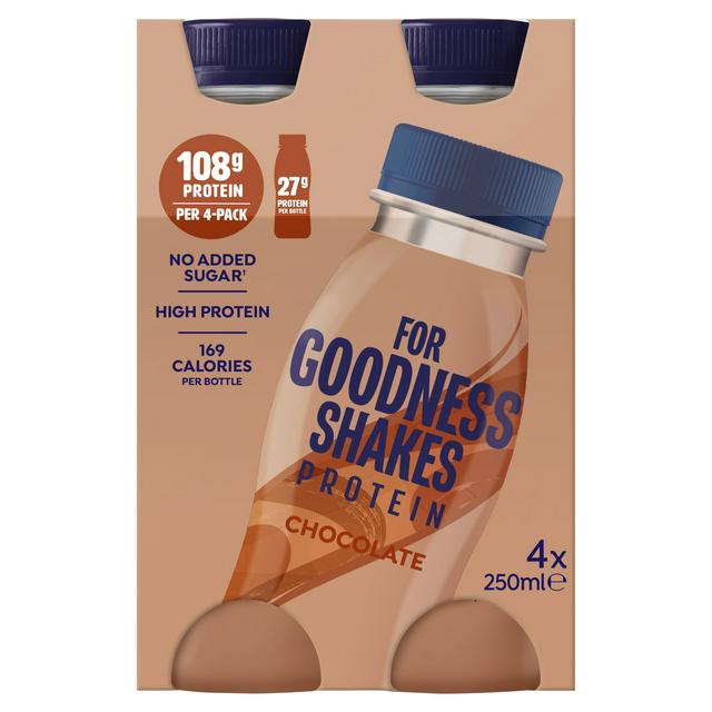 For Goodness Shakes Protein Chocolate 4 x 250ml