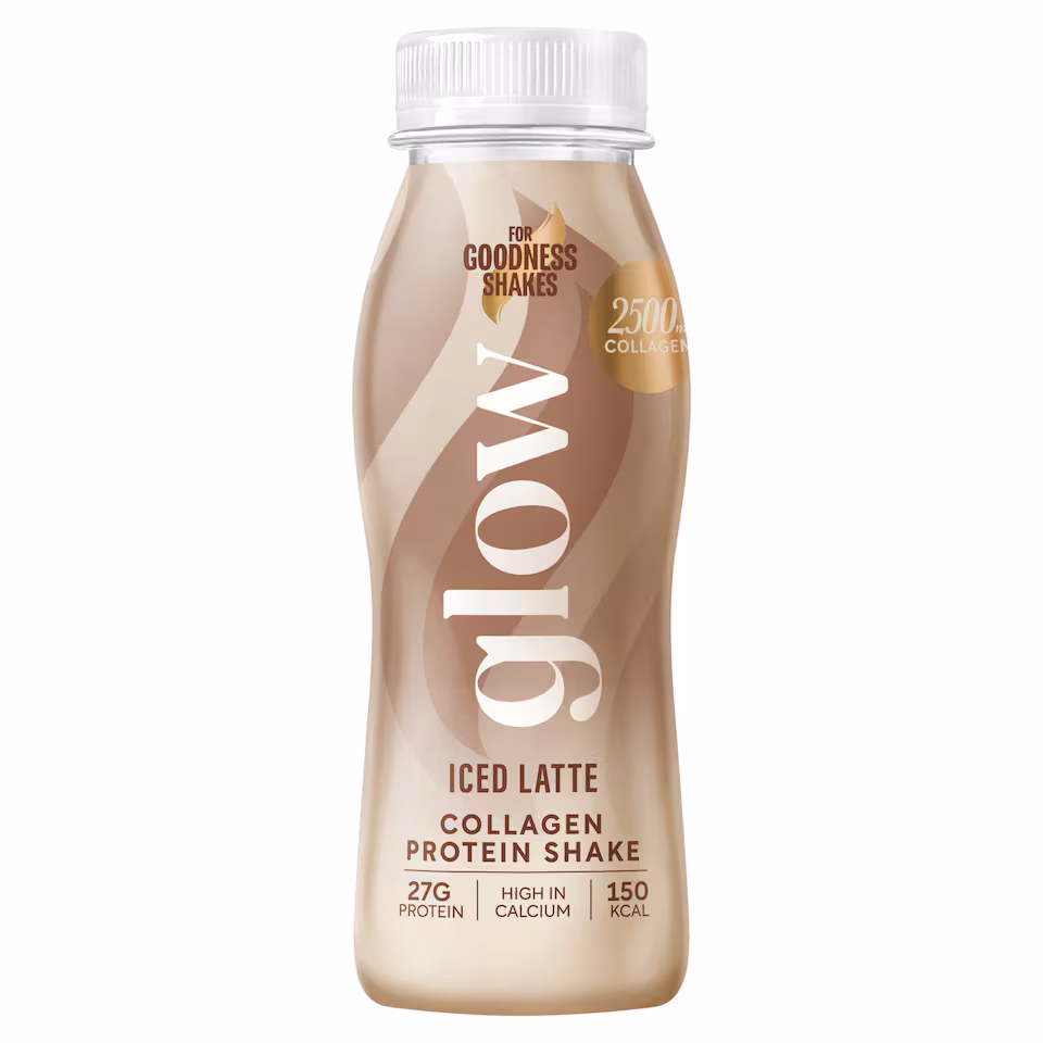 Glow iced latte collagen protein shake 250nl