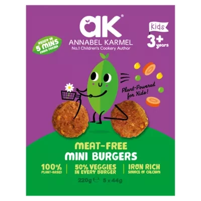 Annabel Karmel Meat-Free Mini Burgers Kids 3+ Years  220g (5 x 44g)
