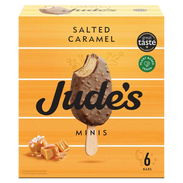 Jude's Vegan Minis Salted Caramel 6x50ml