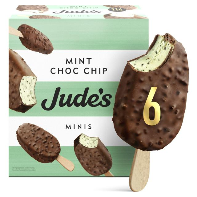 Jude's Mint Choc Chip Minis 6 x 50ml