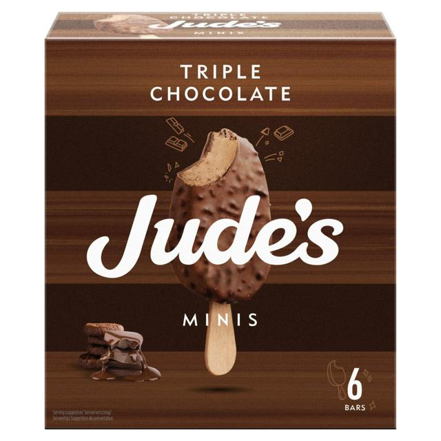 Jude's Triple Chocolate Minis 6 x 50ml