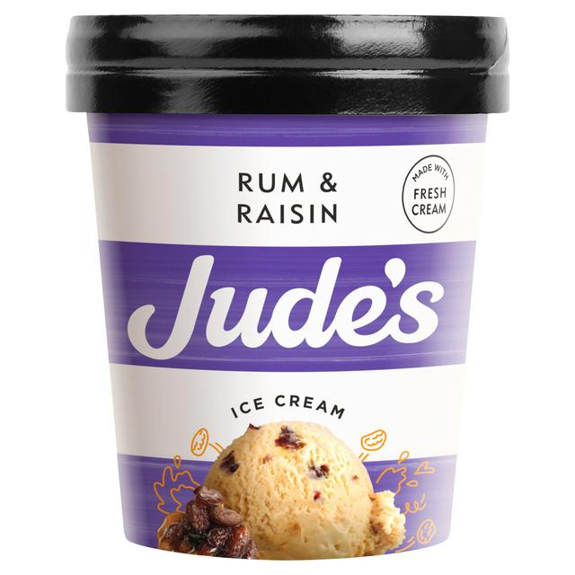 Jude's Rum & Raisin Ice Cream 460ml