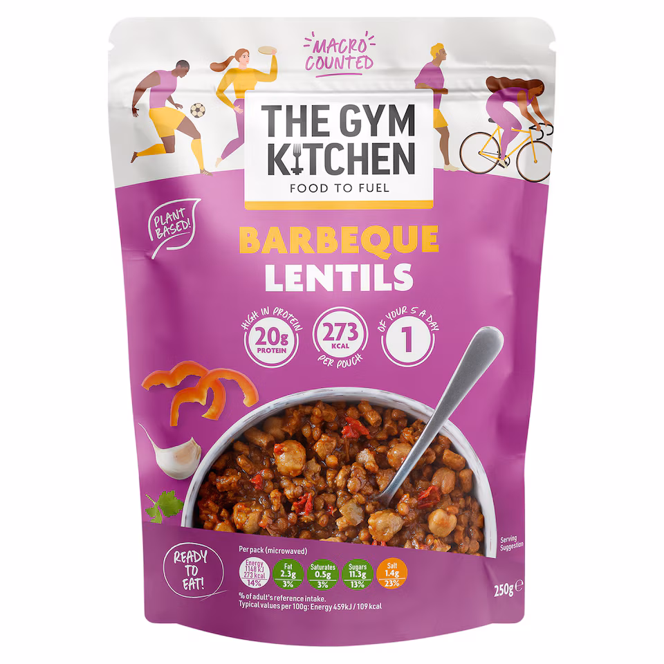 The Gym Kitchen Barbeque Lentils 250g