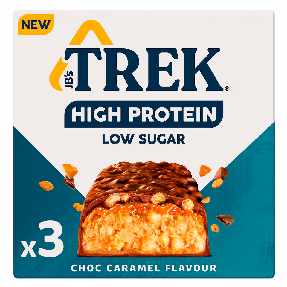 Trek High Protein Choc Caramel Flavour 3X44g