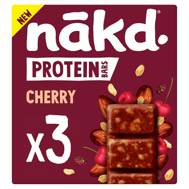 Nakd 3 x 45g Cherry Fruit & Nut Protein Bars