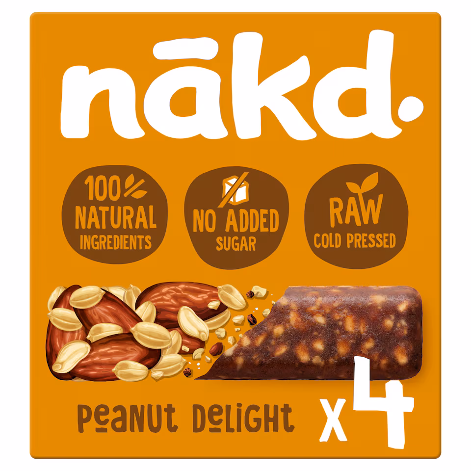 Nakd Peanut Delight Raw Fruit & Nut Bar 4x35g