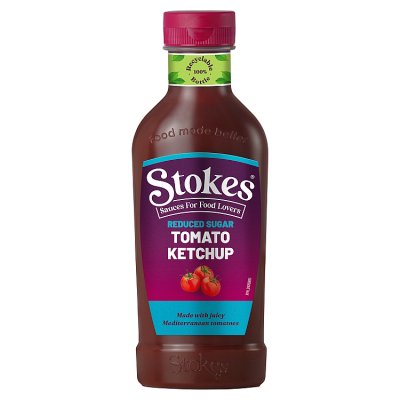 Stokes Reduced Sugar Tomato Ketchup