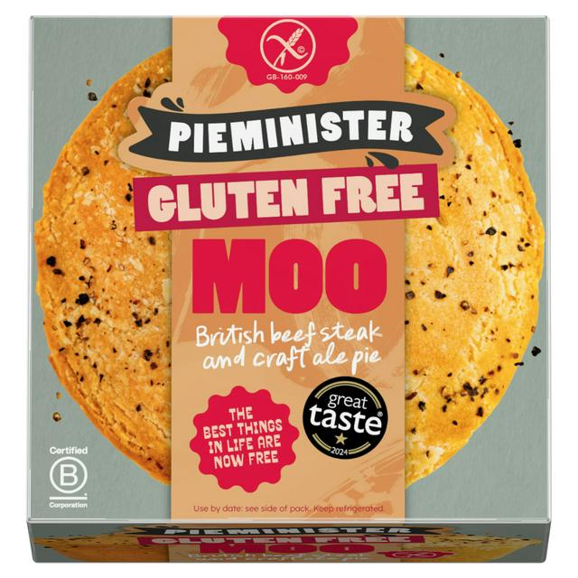 Pieminister Gluten Free Moo British Beef Steak & Gluten Free Ale Pie 275g