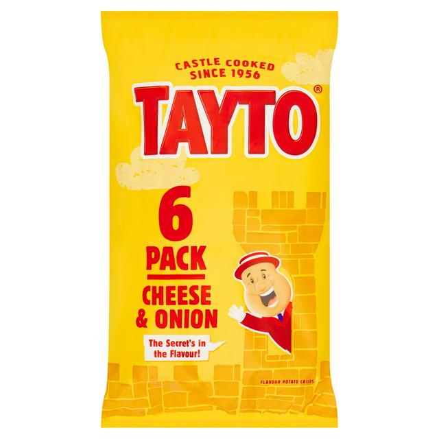 Tayto Cheese & Onion Crisps 6x25g