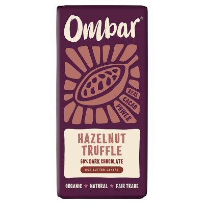 Ombar Vegan Centres Hazelnut Truffle Bar