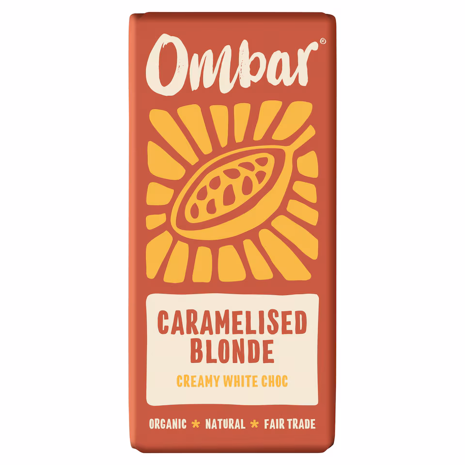 Ombar Blonde Caramelised white Choco Bar 70g