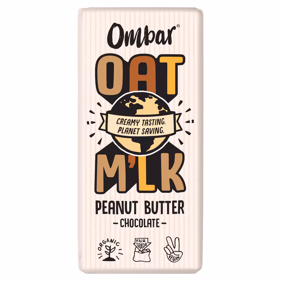 Ombar Oat M'lk Peanut Butter chocolate bar 70g