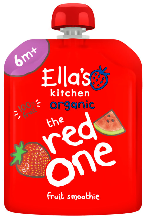 Smoothie Den Røde Øko 6m 90g Ellas