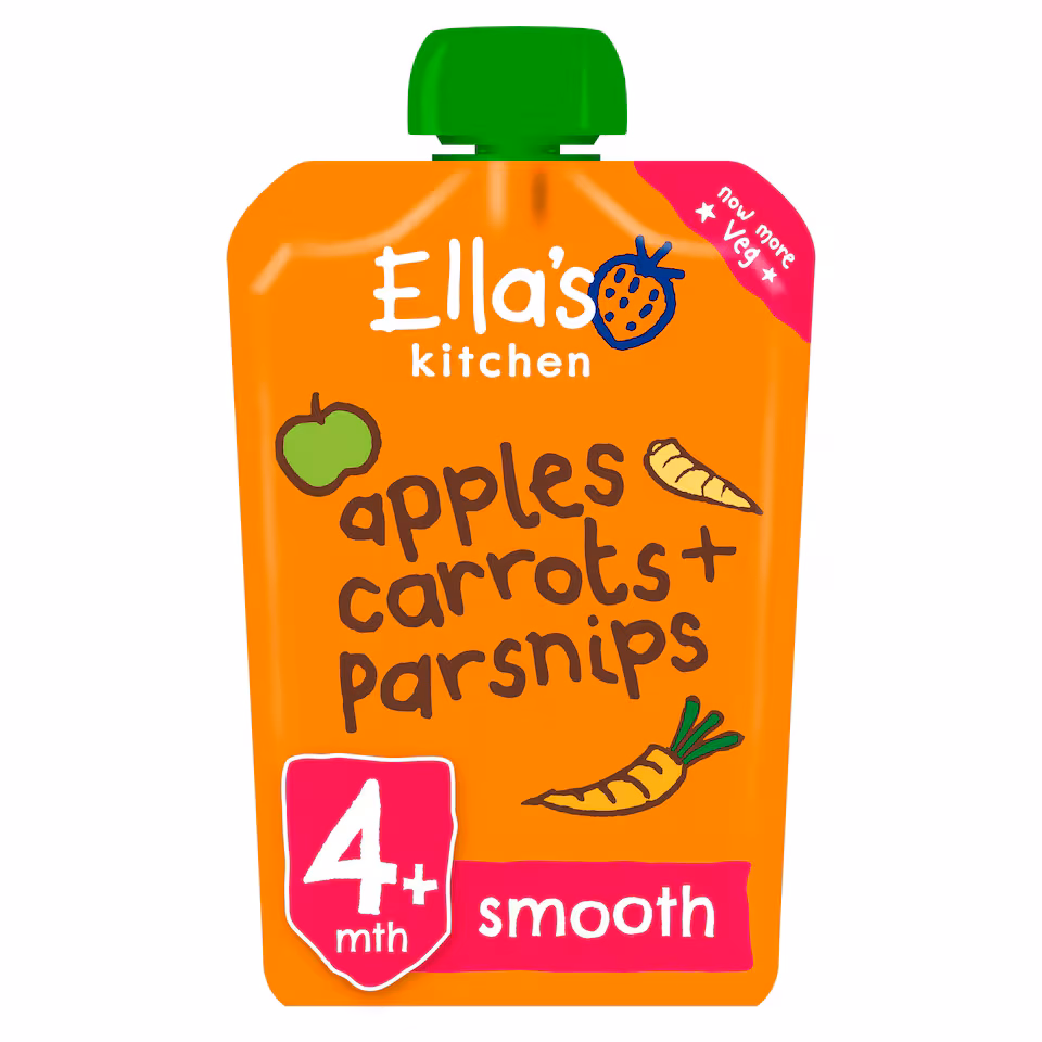 Ella's Kitchen Apples Carrots Plus Parsnips 120G