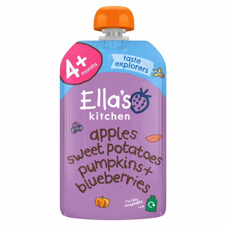 Ella's Kitchen Sweet Potato Pumpkin Apple & Blueberries 120G