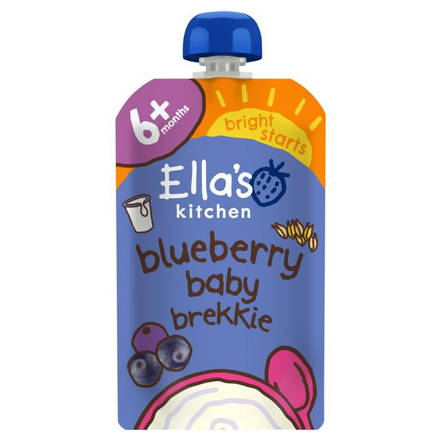 Ella's Kitchen Organic Blueberry & Pear Baby Brekkie Baby Food Breakfast Pouch 6+ Months 100g