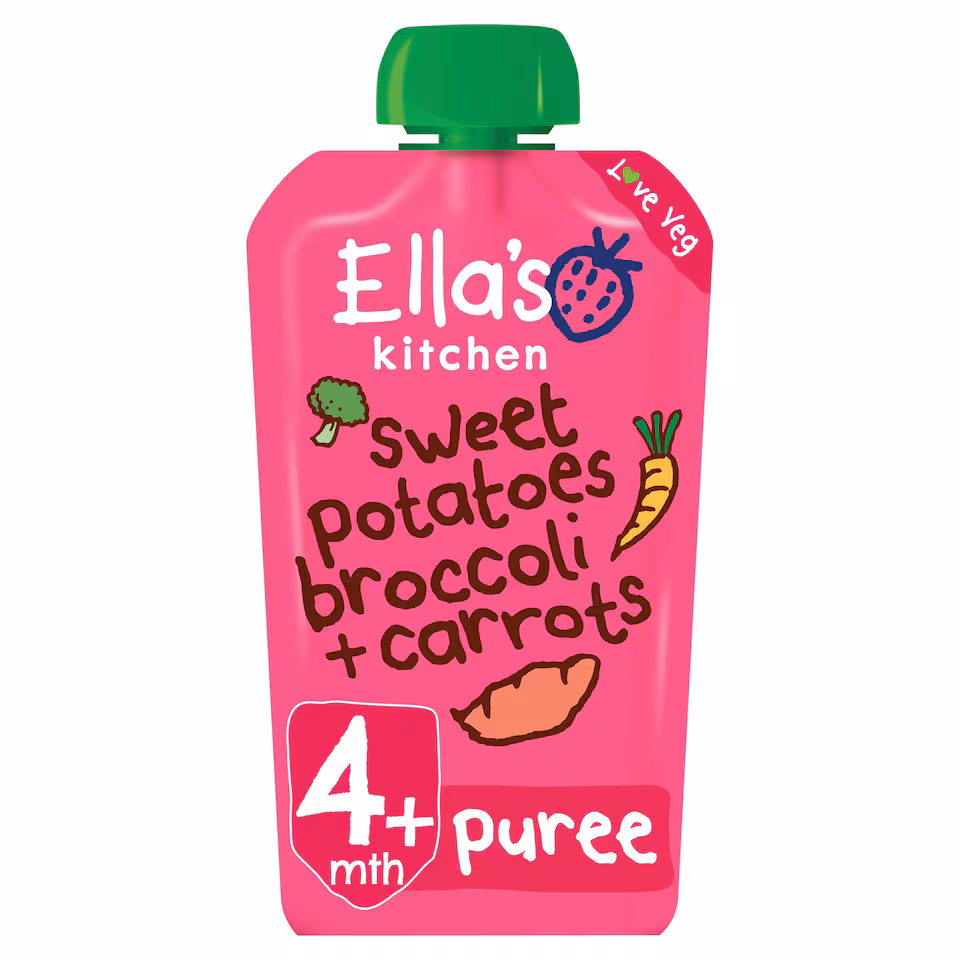 Ella's Kitchen Organic Sweet Potato Broccoli & Carrot 120G
