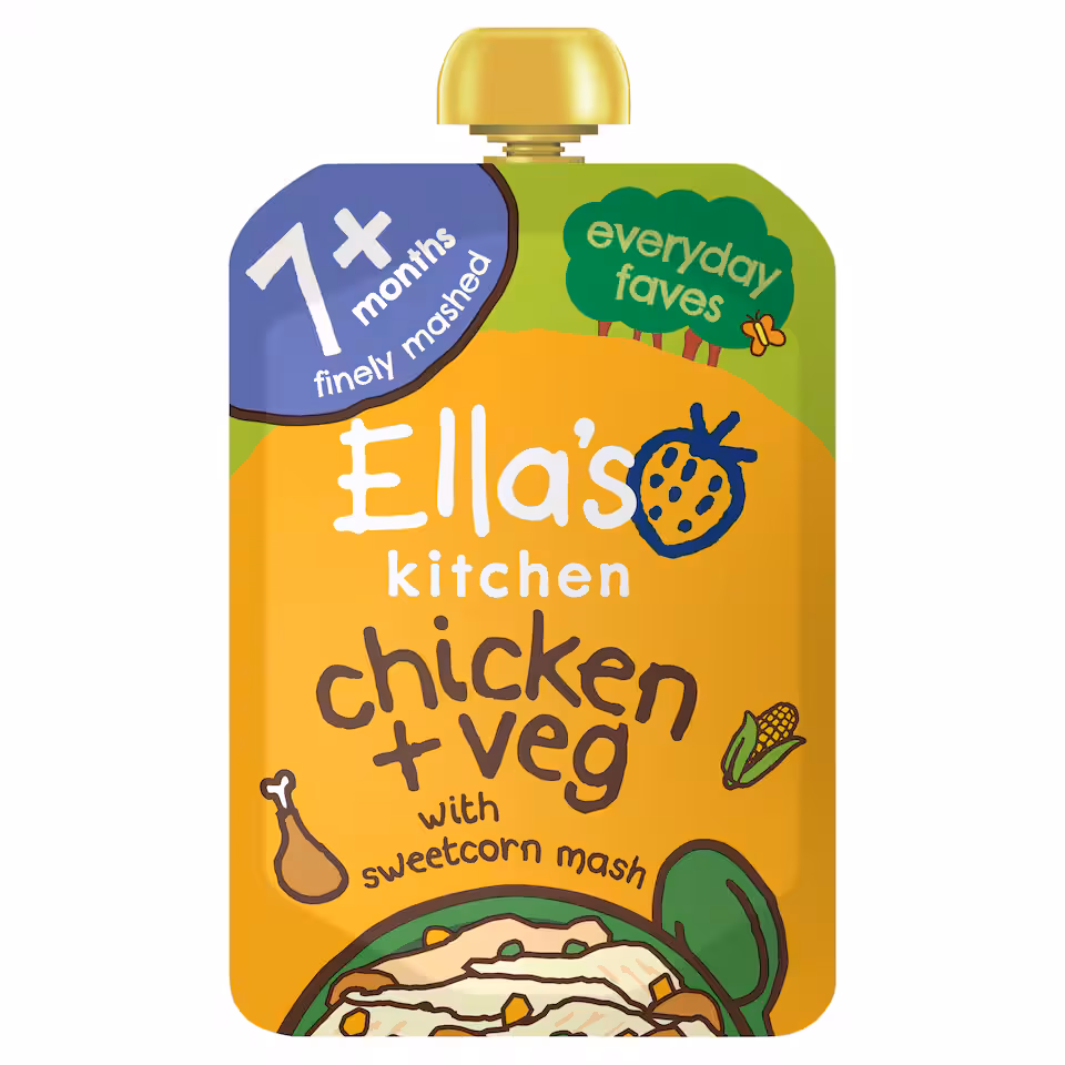 Ella's Kitchen Chicken & Sweetcorn Mash With Herbs 130G