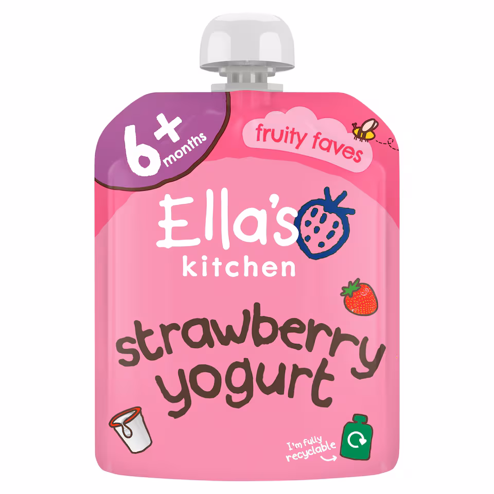 Ella's Kitchen Greek Yogurt Strawberry 90G