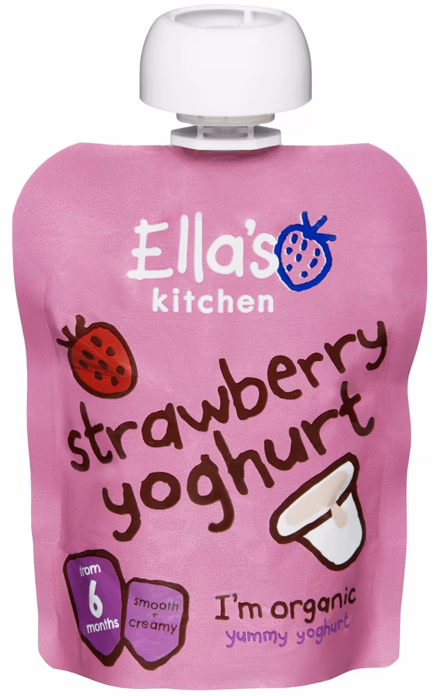 Frukt Yoghurt Jordbær Fra 6 mnd, 90 g
