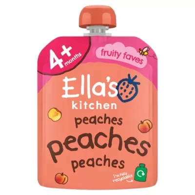 Ella's Kitchen Organic Peaches First Tastes Baby Food Pouch 4+ Months 70g