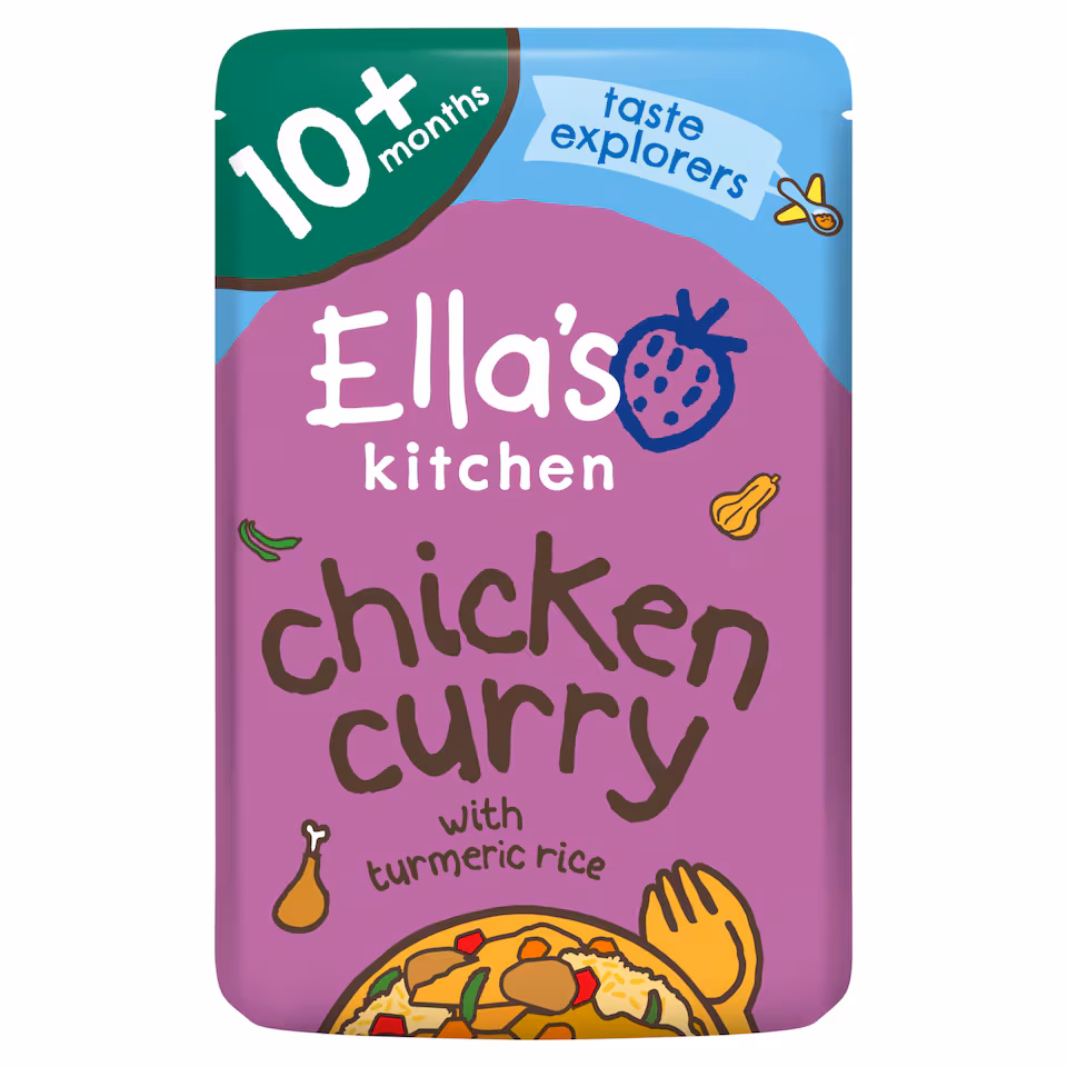 Ella's Kitchen Chicken Curry With Veggie Rice 190G