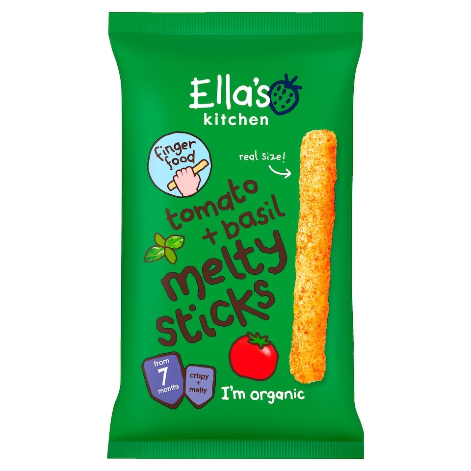Ella's Kitchen Tomato & Basil Melty Sticks 17G