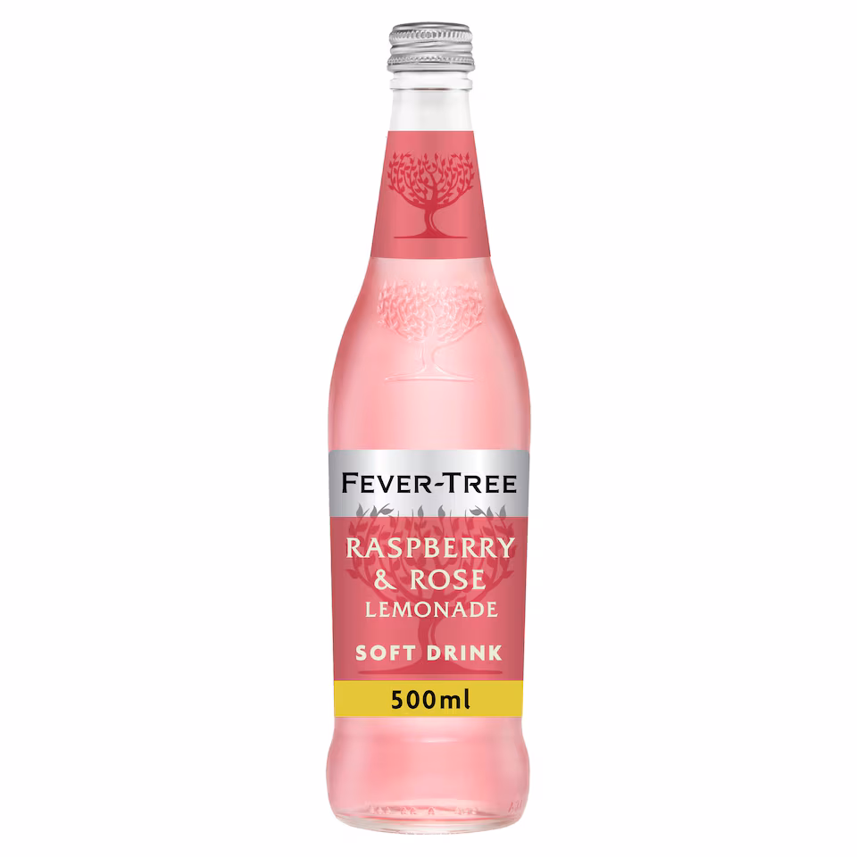 Fever Tree Sparkling Refreshingly Raspberry Lemonade soft drink 500Ml