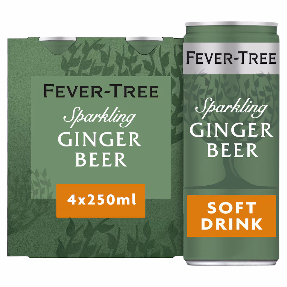 Fever-Tree Light Ginger Beer 4X250ml