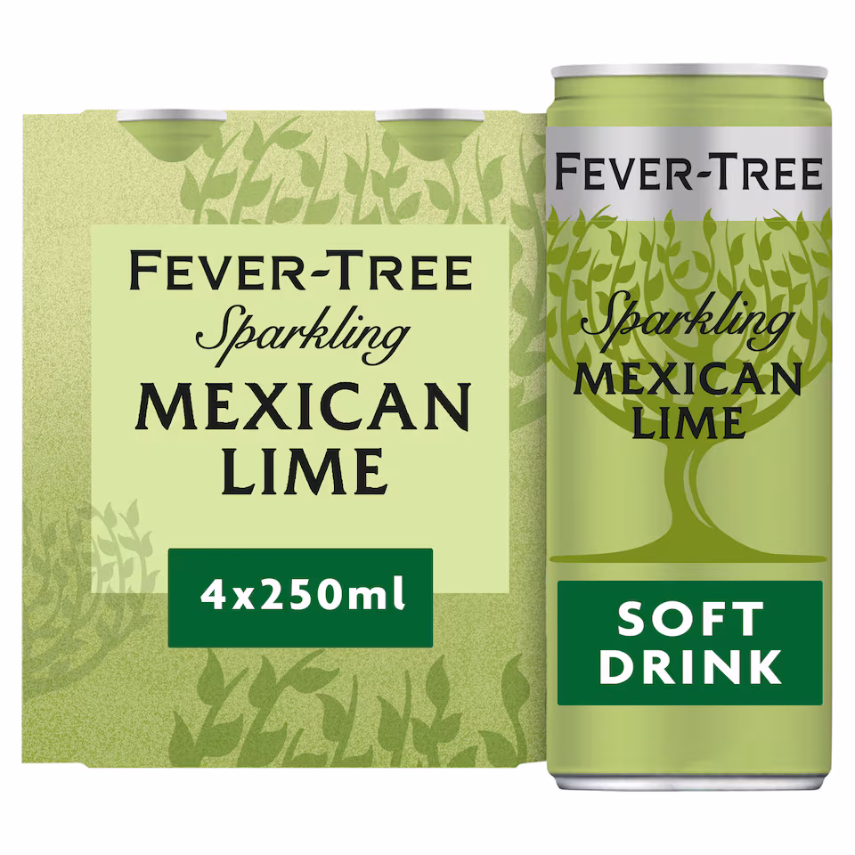 Fever-Tree Light Sparkling Mexican Lime 4X250ml
