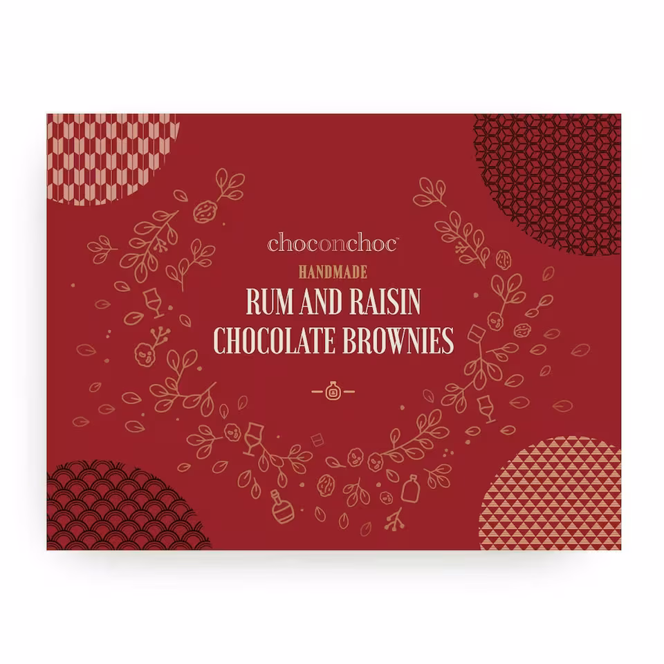 Rum and Raisin Chocolate Brownies