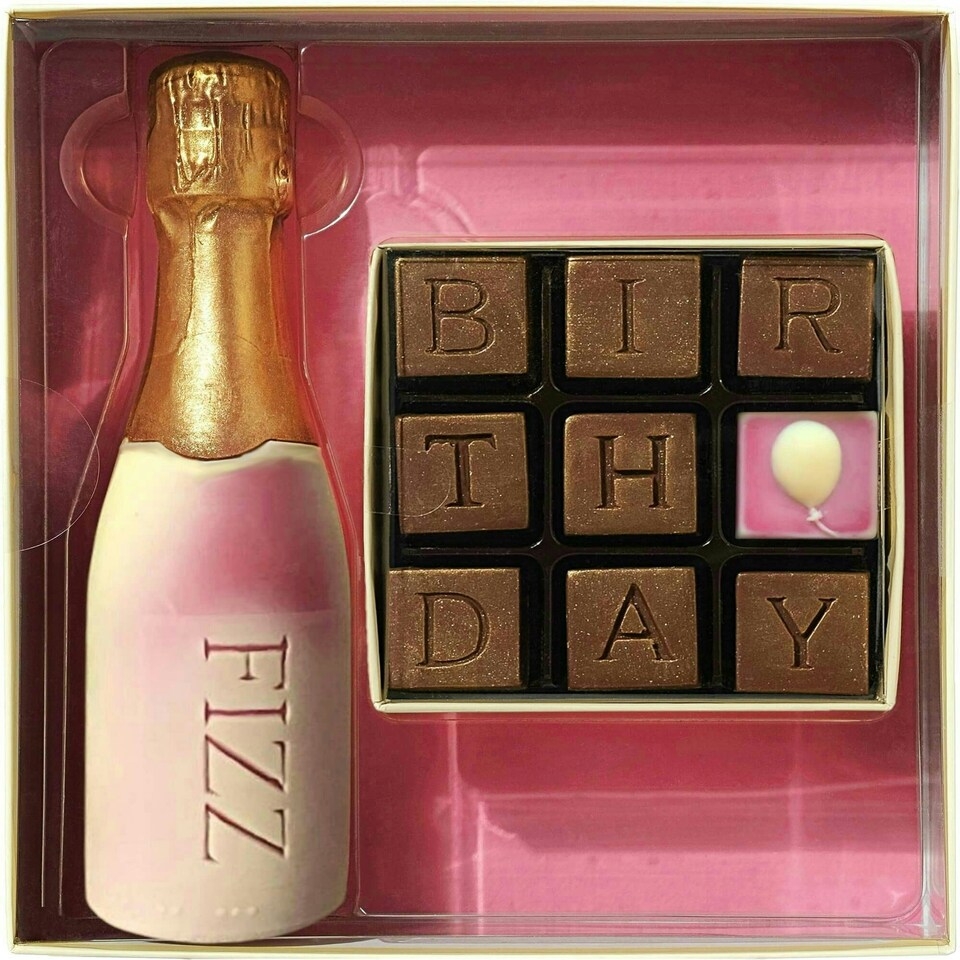 Chocolate Birthday And Fizz Gift Box