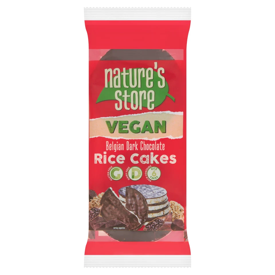 Nature's Store Gluten Free Wholegrain Dark Chocolate Rice Cakes 100g