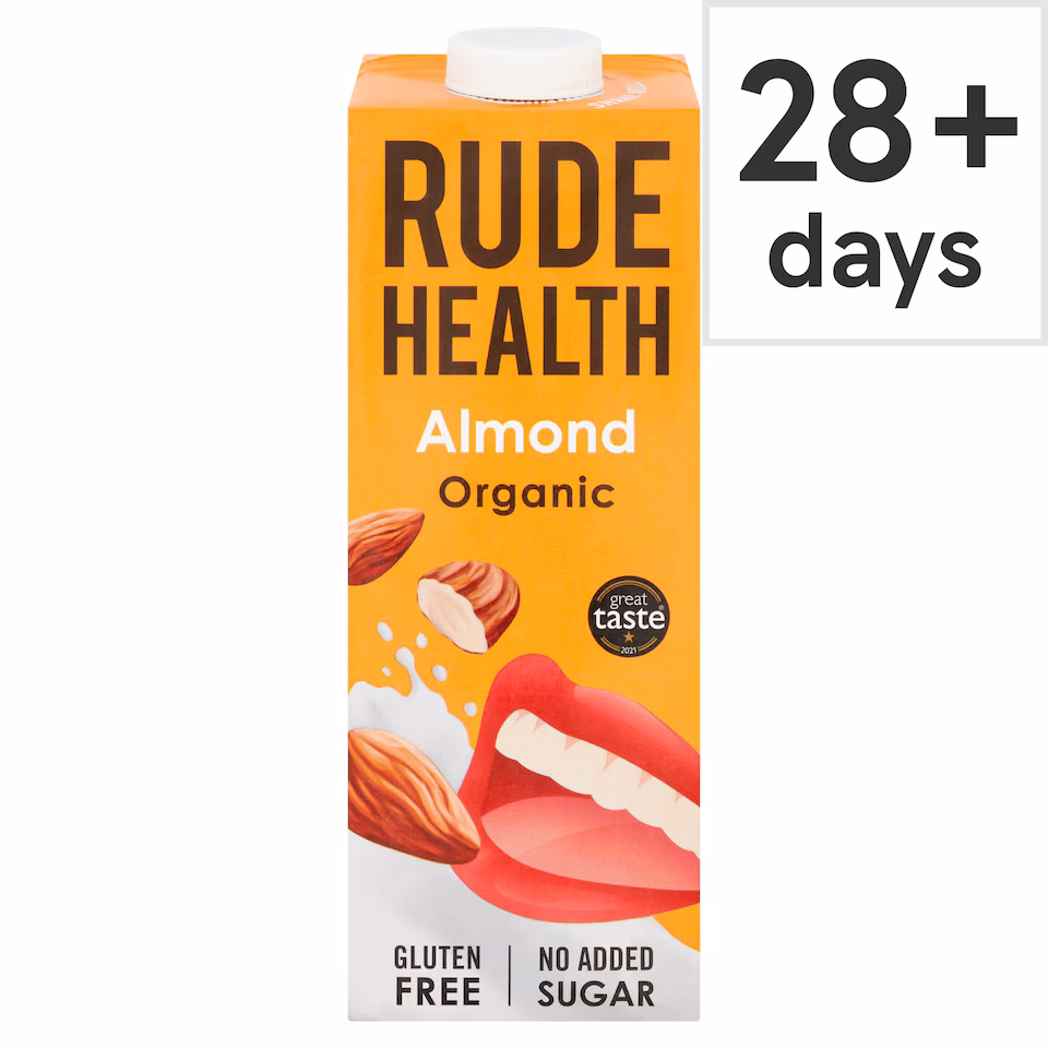 Rude Health Organic Almond Longlife Dairy Free Drink 1L