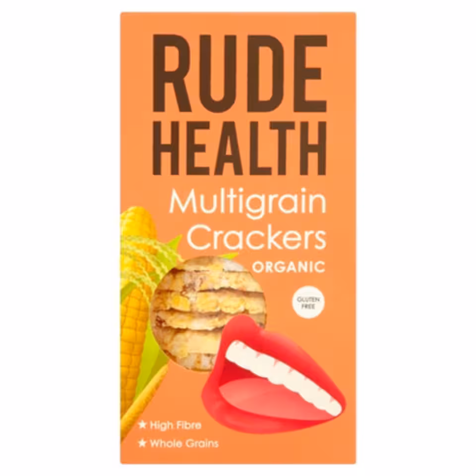 Multigrain Crackers, Organic 100g (Rude Health)