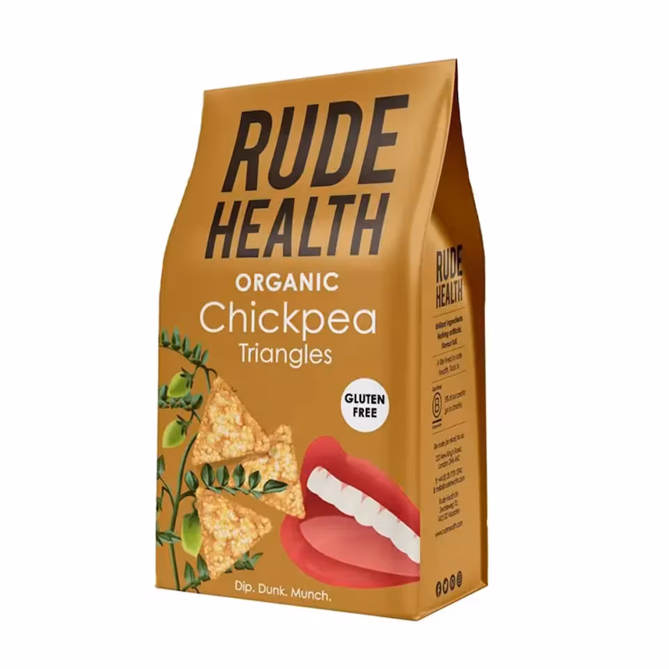 Organic Chickpea Triangles 80g (Rude Health)