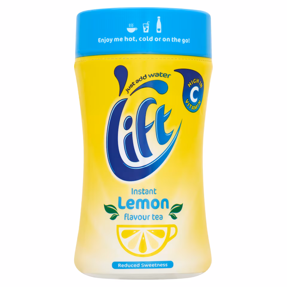 Lift Instant Lemon Flavour Tea Reduced Sweetness 165G