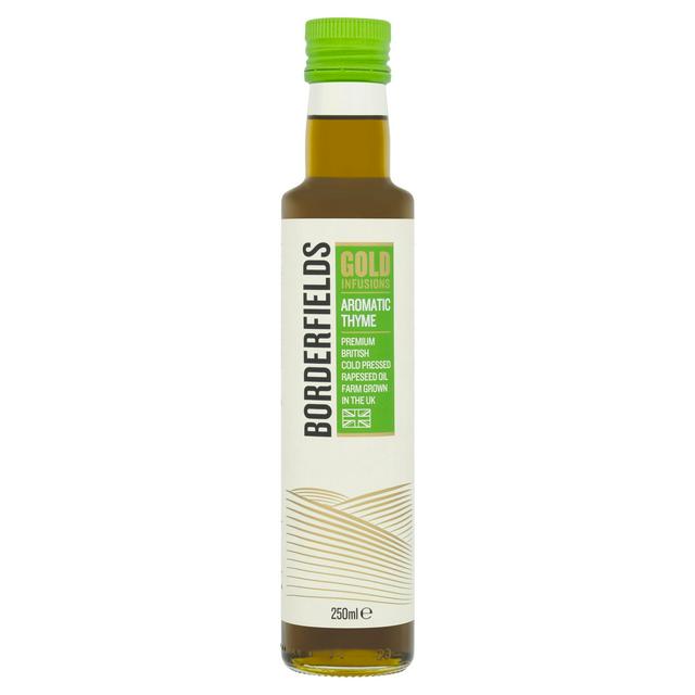 Borderfields Gold Infusions Aromatic Thyme Premium British Cold Pressed Rapeseed Oil 250ml