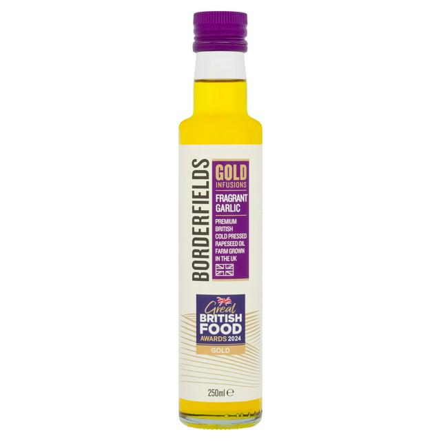 Borderfields Gold Infusions Fragrant Garlic Premium British Cold Pressed Rapeseed Oil 250ml