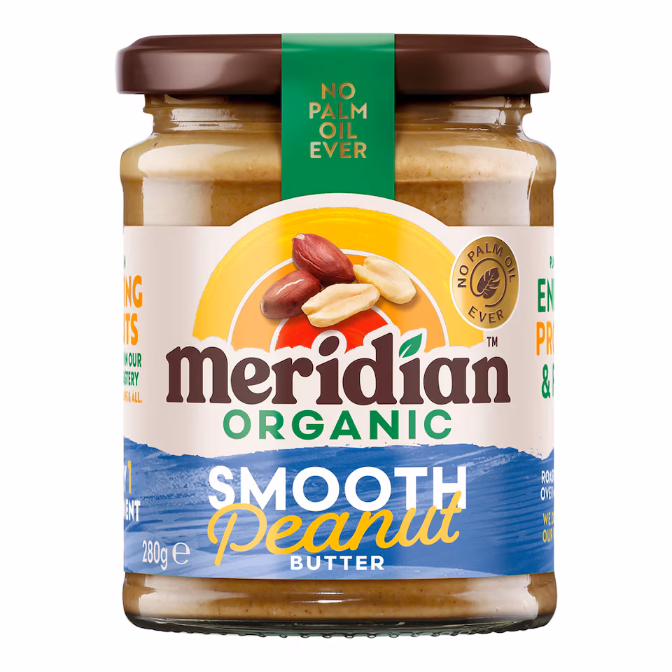 Organic Smooth Peanut Butter 280g (Meridian)
