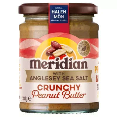 Meridian Crunchy Peanut Butter with Anglesey Sea Salt 280g