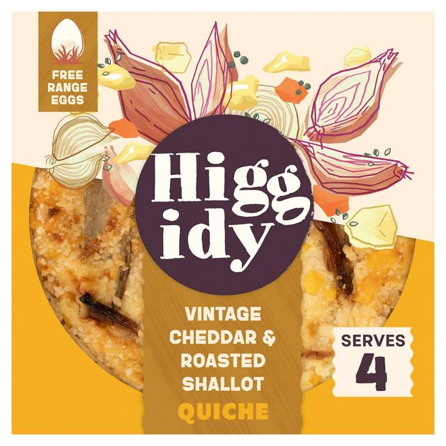 Higgidy Vintage Cheddar & Roasted Shallot Quiche 400g